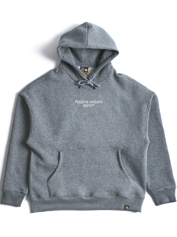 MANTO bluza z kapturem SOCIETY OVERSIZE melanż
