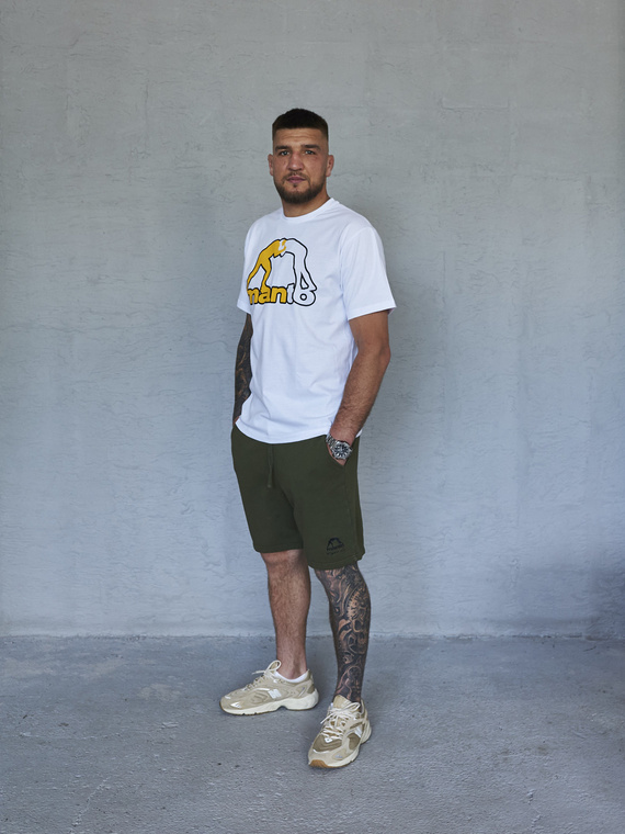 MANTO spodenki bawełniane FIGHT CO khaki