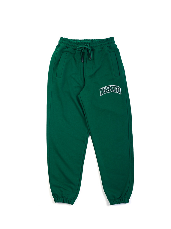 MANTO spodnie dresowe VARSITY zielone