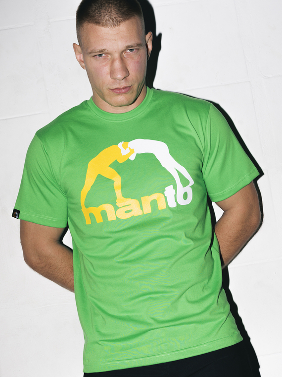 MANTO t-shirt LOGO zielony